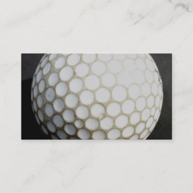 golf ball custom business card template (Front)