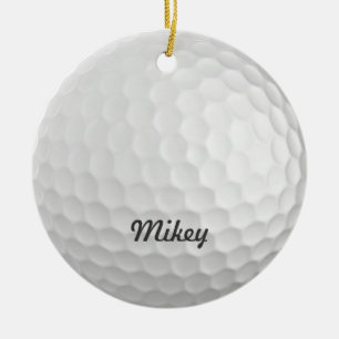 Golf Ball Customisable Ceramic Tree Decoration