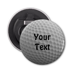 Golf Ball Customise Personalise Change Font Colour Bottle Opener