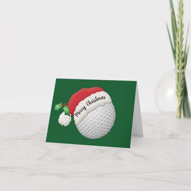 Golf Ball Design Folded Greeting Card (Front)