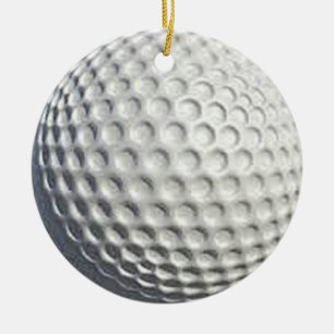 "Golf Ball" design gifts and products Ceramic Tree Decoration