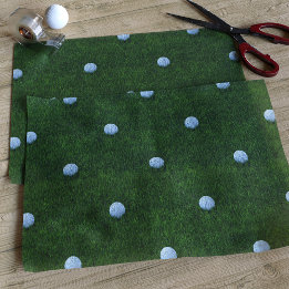 Golf Ball Design Green Grass Pattern Tissue Paper