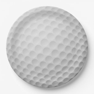 Golf Ball Design Paper Party Plate