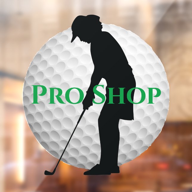 Golf Ball Design Window Cling (Sheet 2)