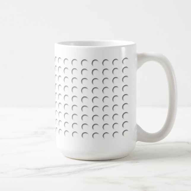 Golf ball dimples coffee mug (Right)