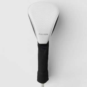 Golf Ball Dimples NAME Classic Modern Sports Head Cover