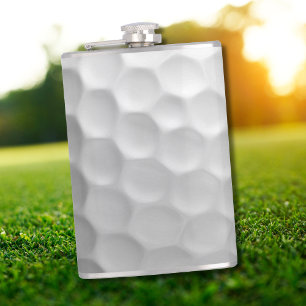 Golf Ball Dimples Pattern Texture Hip Flask