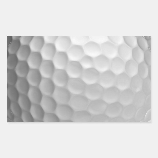 Golf Ball Dimples Pattern Texture Rectangular Sticker (Front)