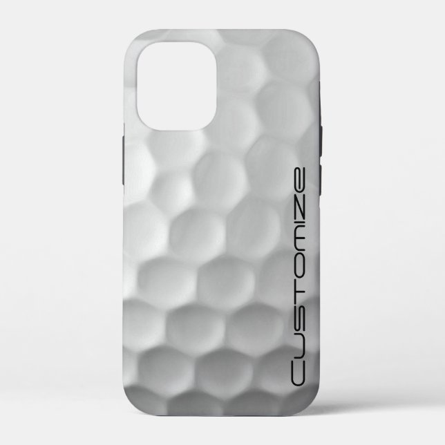 Golf Ball Dimples pattern with Personalised Text Case-Mate iPhone Case (Back)