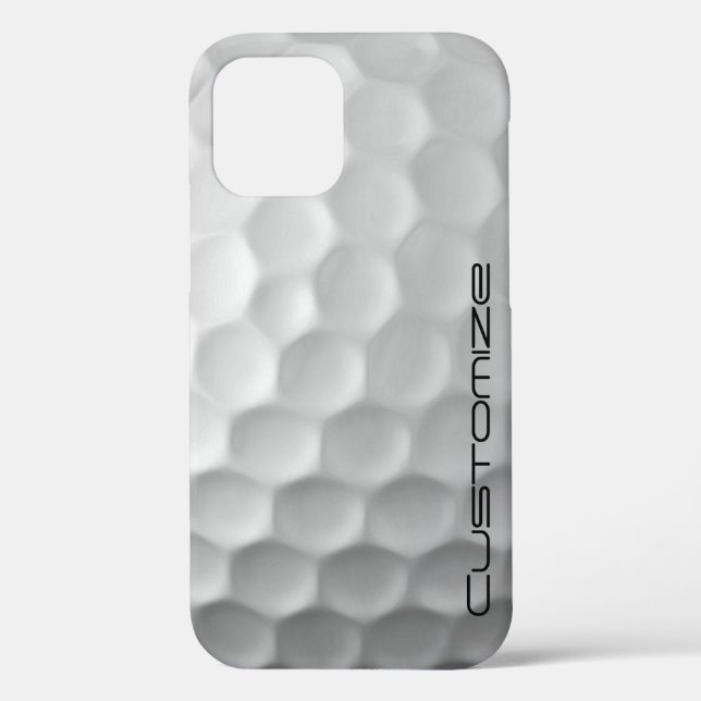 Golf Ball Dimples pattern with Personalised Text Case-Mate iPhone Case (Back)