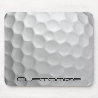 Golf Ball Dimples pattern with Personalised Text Mouse Mat