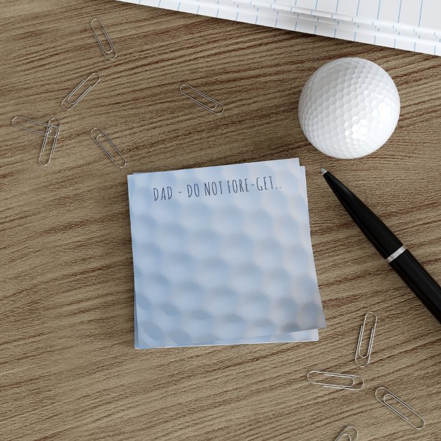 Golf Ball Dimples Personalised Post it Notes (Creator Uploaded)