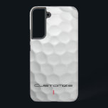 Golf Ball Dimples Personalised Text and Number Samsung Galaxy Case<br><div class="desc">Looking for Gifts for golfers? FOUR! Are you looking for the perfect gift for the golfer in your life or yourself? This Golf Ball Dimples image is perfect for every Golf Lover. Customise this Golf Ball image with Text and number of your choosing. Unique design for the casual golfer to...</div>