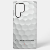 Golf Ball Dimples Personalised Text and Number