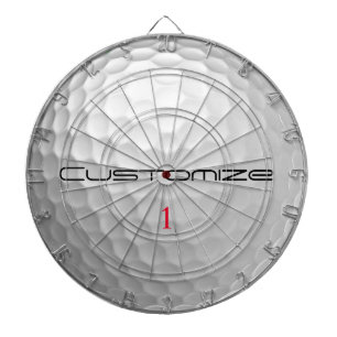 Golf Ball Dimples Personalized Text and Number Dartboard