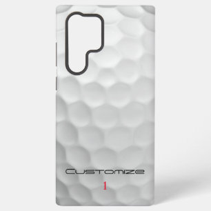 Golf Ball Dimples Personalized Text and Number Samsung Galaxy Case