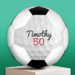 Golf Ball Dimples with Name and Number