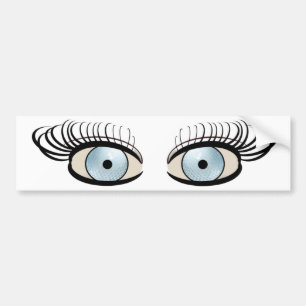 Golf Ball Eyes Bumper Sticker