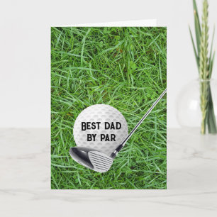 Golf Ball For Father's Day Card