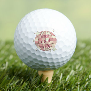Golf ball golfball golfing city name home town