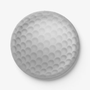 Golf Ball Golfing Paper Plates