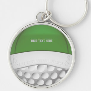 Golf  Ball Hat Keychain