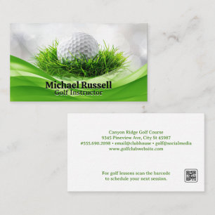 Golf Ball in Grass Business Card