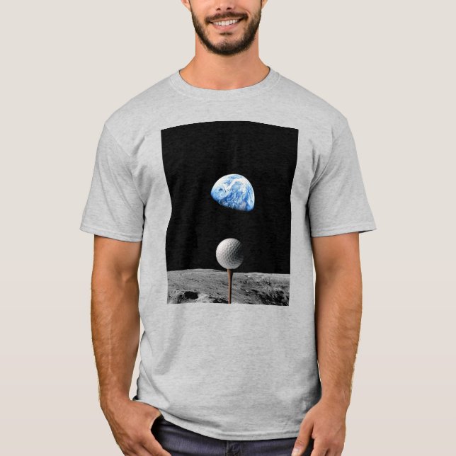 Golf ball in space T-Shirt (Front)