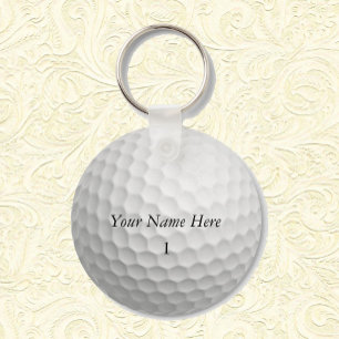 Golf Ball Keychain Customise it with YOUR NAME