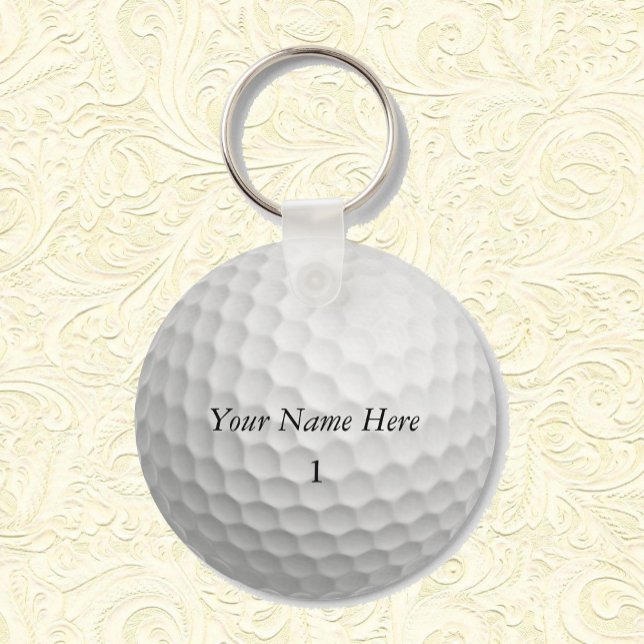Golf Ball Keychain Customise it with YOUR NAME (Creator Uploaded)