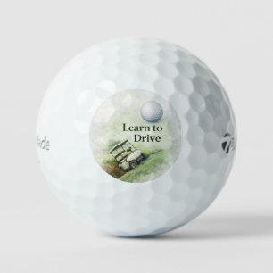 Golf Ball   Learn to Drive Funny Golf Cart Design