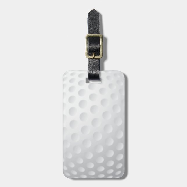 Golf Ball Luggage Tag (Front Vertical)