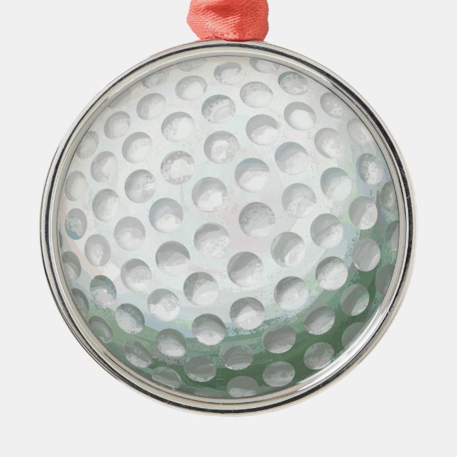 Golf Ball Metal Tree Decoration (Front)