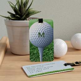 Golf Ball Monogram Golf Bags Luggage Tag