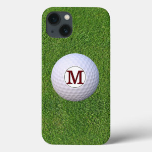 Golf ball Monogram Greens Turf Golfer iPhone 13 Case