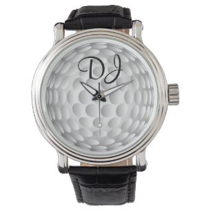 Golf ball, monogram, watch