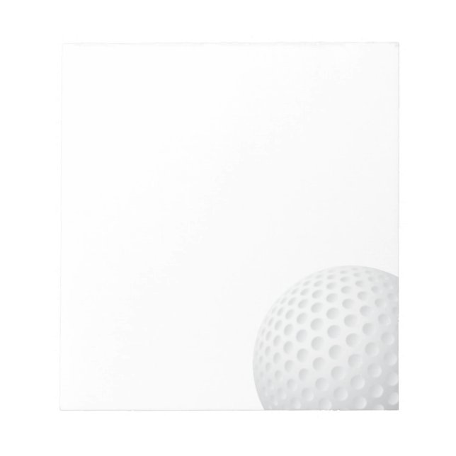 Golf Ball Notepad (Front)