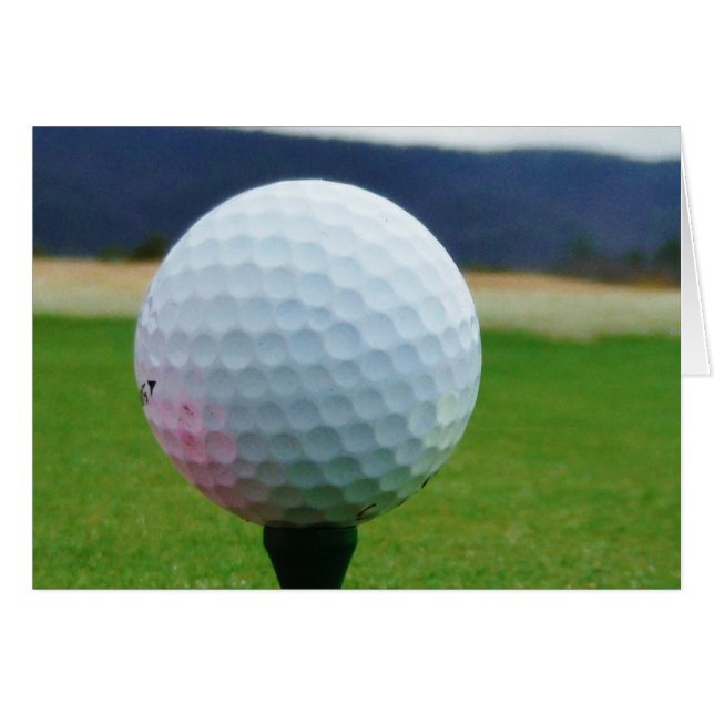Golf Ball on a mountain golf course (Front Horizontal)