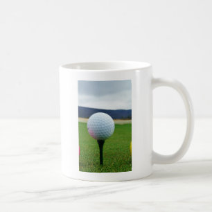 Golf Ball on a mountain golf course Coffee Mug