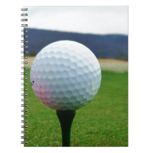 Golf Ball on a mountain golf course Notebook