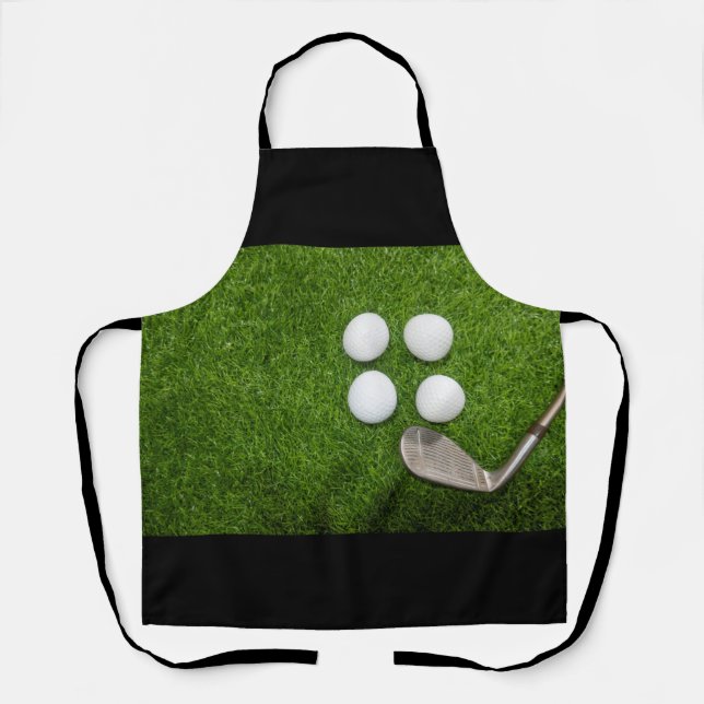 Golf ball on green grass apron (Front)