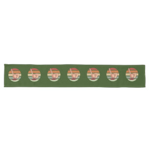 Golf ball on Green Grass with Iron Golfer Party  Long Table Runner