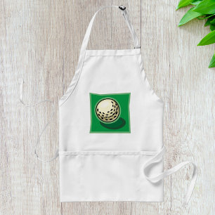 Golf Ball On Green Standard Apron