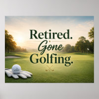 Golf ball on putting green for golfer retirement