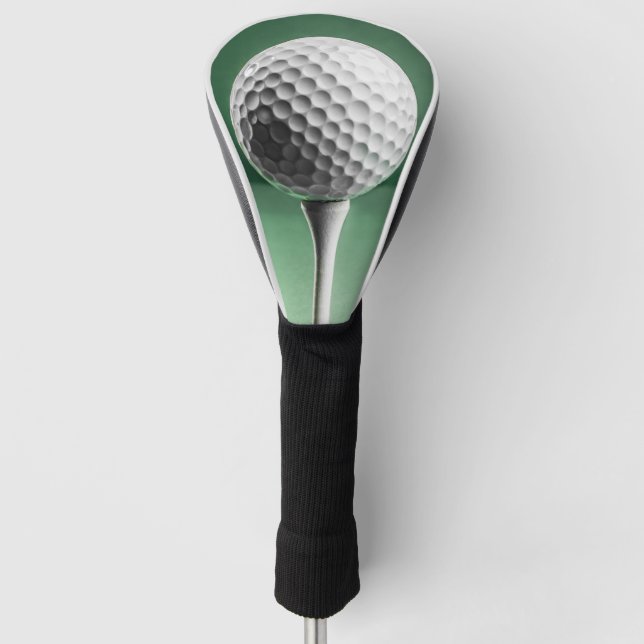 Golf Ball on Tee Golf Head Cover (Front)