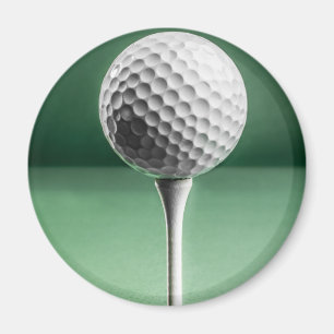 Golf Ball on Tee Magnet