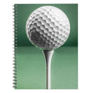 Golf Ball on Tee Notebook