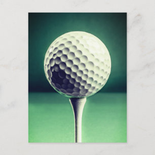 Golf Ball on Tee Postcard