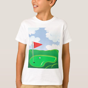 Golf Ball on Tee with Driver Club