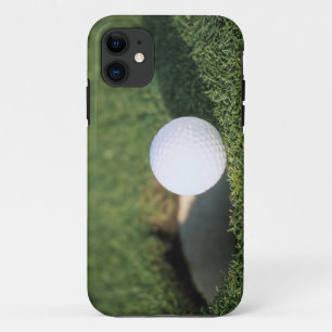 Golf Ball on the edge of hole iPhone 11 Case